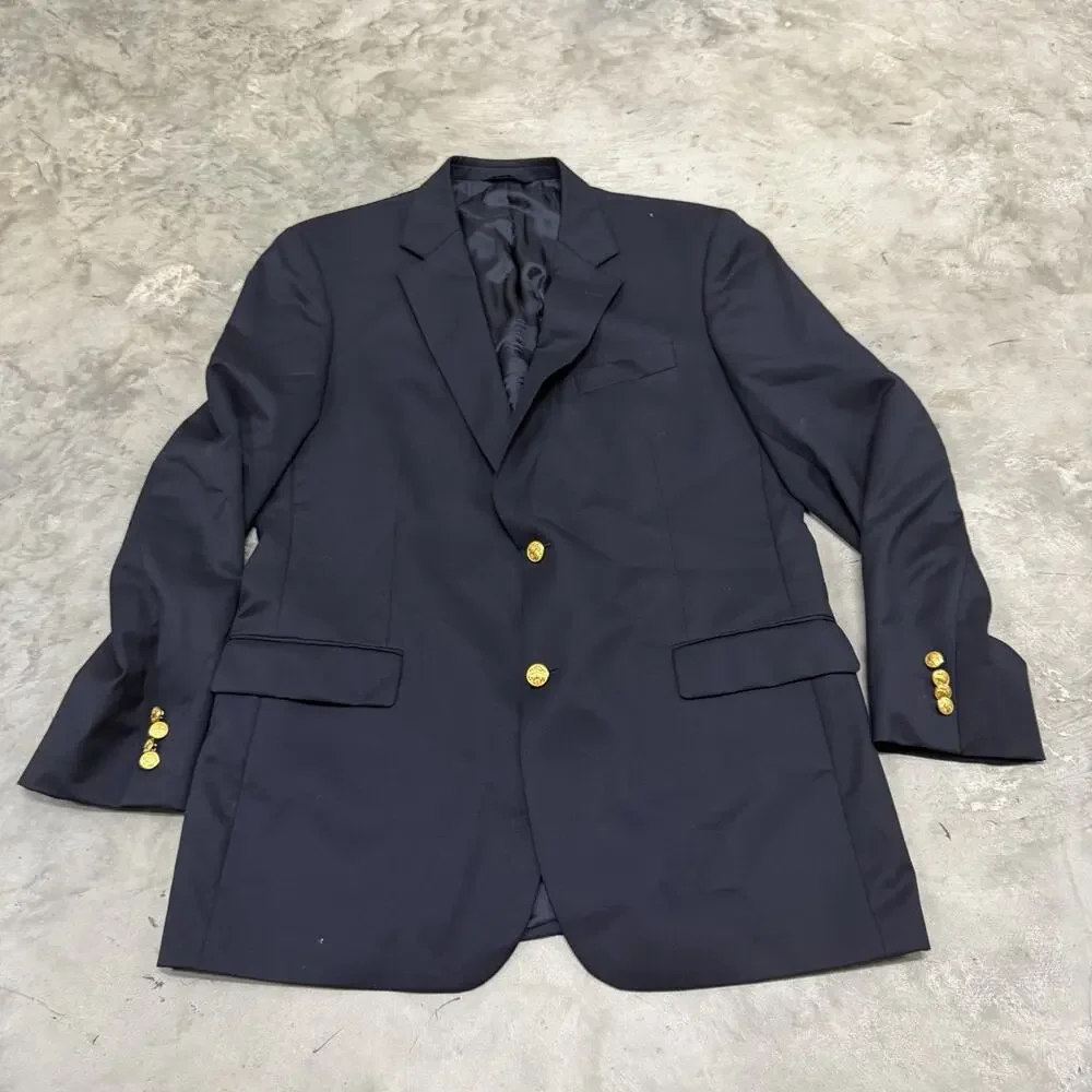 Brooks Brothers Madison Fit Navy Blazer Wool 43L